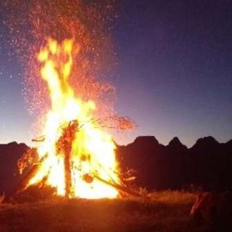 Feu de camp à Heidiland