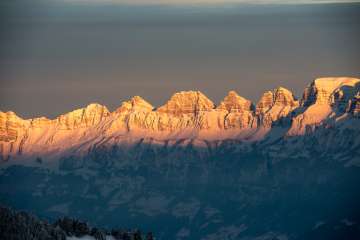 Churfirsten Tempête de neige, neige