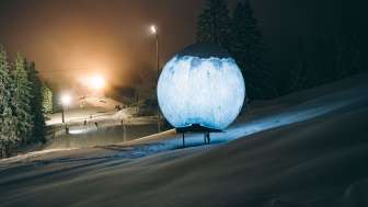 Galaxie Flumserberg, lumière, piste Chrüz, ski nocturne, Flumserberg, après-ski