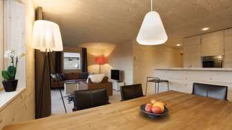 Appartement confortable avec intérieur en bois