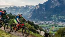 Alpes, montagnes, vélo, Biking on Flumserberg, piste de VTT, Gonzen, Heidiland - VTT, circuit de VTT dans le Heidiland, VTT, VTT de sport, VTT, Alpes suisses, circuits