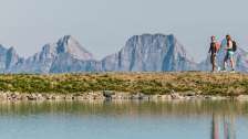 2025, montagnes, Churfirsten, horizon, nature, personnes, Pizol, lac, été, randonnée, balade