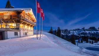 Domaine skiable Flumserberg de nuit