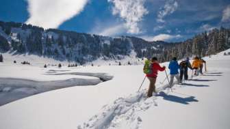 Découverte de la faune sauvage en raquettes à neige au Flumserberg