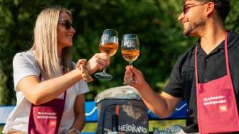 Dégustation de vin en sac à dos au lac de Walenstadt
