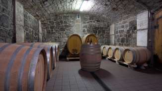 Cave à barriques du domaine Gonzen