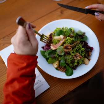 Entrée au restaurant Sennästube © Kevin Wildhaber