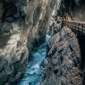 Les petites gorges de la Tamina et les anciens bains de Pfäfers