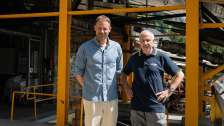 Elio Pandolfi et Manuel Rothmund à la station supérieure de l'Älplibahn Malans