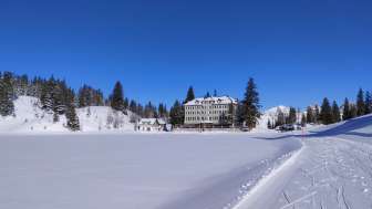 L'hôtel de montagne Seebenalp en hiver