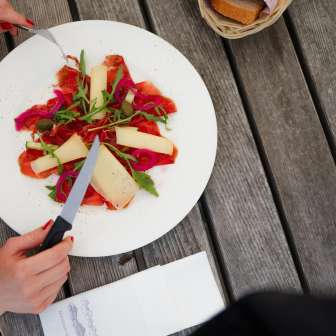 Entrée au restaurant Sennästube © Kevin Wildhaber