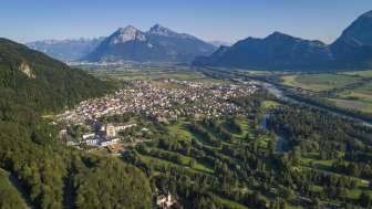 Bad Ragaz vue d'en haut © Heidiland Tourismus / Thomas Kessler Visual