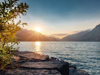 Plage de Murg au coucher du soleil