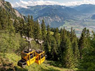 Älplibahn, Älplibahn Malans, vue, Bündner Herrschaft, Malans, vignoble