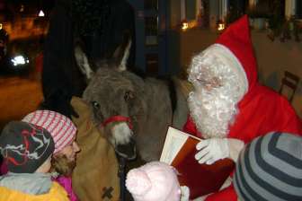 Entrée des Pères Noël à Bad Ragaz