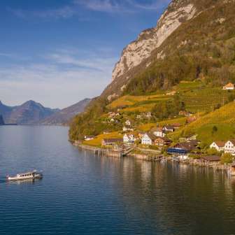 Quinten et le lac de Walenstadt © Heidiland Tourismus / Dolores Rupa