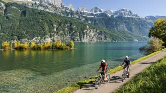 Location de vélos électriques au lac de Walenstadt
