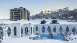 Tamina Therme_Bain extérieur Eau thermale, Bad Ragaz, Grand Resort Bad Ragaz, bien-être, Tamina, Tamina Therme