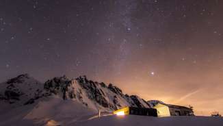Descente au clair de lune sur le Pizol Descente au clair de lune sur le Pizol