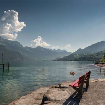 Promenade au bord du lac de Walenstadt © Dolores Rupa