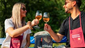 Dégustation de vin en sac à dos au lac de Walenstadt