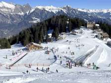 Piste d'entraînement pour enfants dans le domaine skiable de Pizol