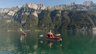 Kayak sur le Walensee Kayak sur le Walensee