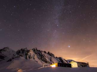 Descente au clair de lune sur le Pizol