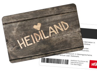 Carte cadeau Heidiland recto-verso
