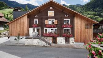 Maison en bardeaux à Oberterzen