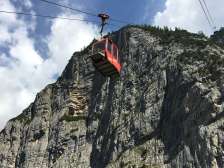 téléphérique, Vättis, vallée de la Tamina, montagnes, rochers, Vättnerberg, vue, Vättnerbergbahn