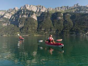 Kayak sur le Walensee